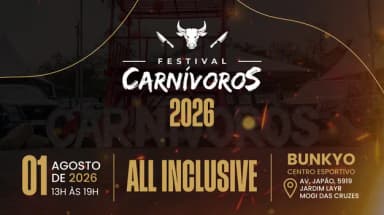 FESTIVAL CARNIVOROS 2026 em Mogi das Cruzes