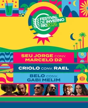 Imagem do FESTIVAL DE INVERNO RIO 2026 I SEU JORGE + CRIOLO + BELO