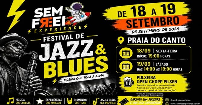Imagem do Festival de Jazz & Blues Sem Freio Experience