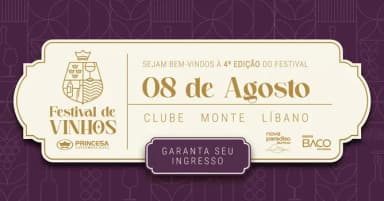 Festival de Vinhos Princesa 2026 - 4º Edição em Rio de Janeiro