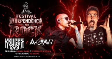 Festival Independência ou ROCK com as bandas KRUGER & A-GRAVE + DJ Karen Magliano em Nilópolis