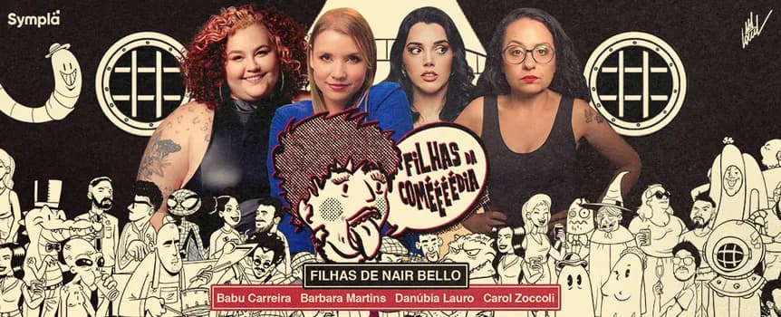 Imagem do Filhas de Nair Bello: Babu, Bárbara, Danubia, Carol Zoccoli e Vivi Freitas