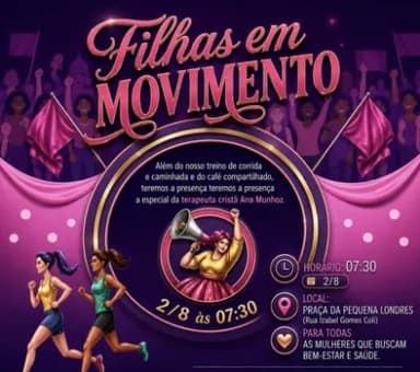 Filhas em movimento em Londrina