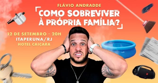 Imagem do FLÁVIO ANDRADDE EM COMO SOBREVIVER À PRÓPRIA FAMÍLIA? (ITAPERUNA)