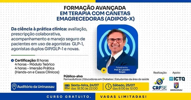 Imagem do Formação Avançada em Terapia com Canetas Emagrecedoras (Adipos-X)