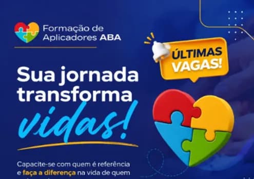 Imagem do FORMAÇÃO DE APLICADORES DE ABA (APRENDER EDUCACIONAL, 12 ANOS DE EXPERIÊNCIA PSICOPEDAGÓGICA)