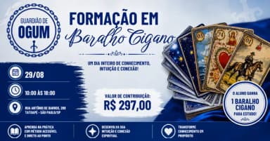 Formação em Baralho Cigano em São Paulo