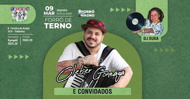 Imagem do FORRÓ DE TERNO COM CLÉBER GONZAGA E BANDA E CONVIDADOS NO REMELEXO