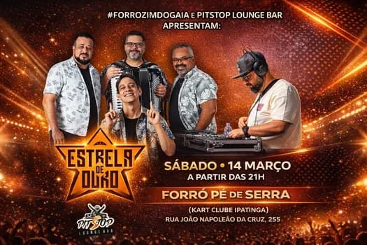 Imagem do #ForroZimdoGaia no Pit Stop Lounge com Estrela de Ouro & DJ Vinícius