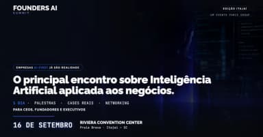 Founders AI Summit | Empresas AI-First em Itajaí