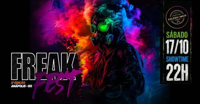Imagem do FREAK FEST 5ª EDIÇÃO - 17/10 ANÁPOLIS/GO