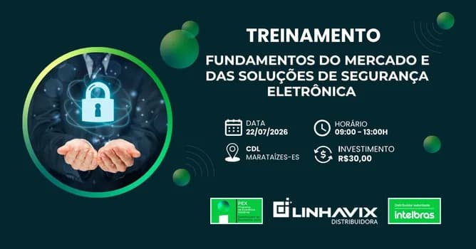Imagem do Fundamentos do Mercado e das Soluções de Segurança Eletrônica - Marataízes - ES