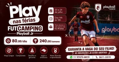 FUTCAMPING DE FÉRIAS em São Paulo
