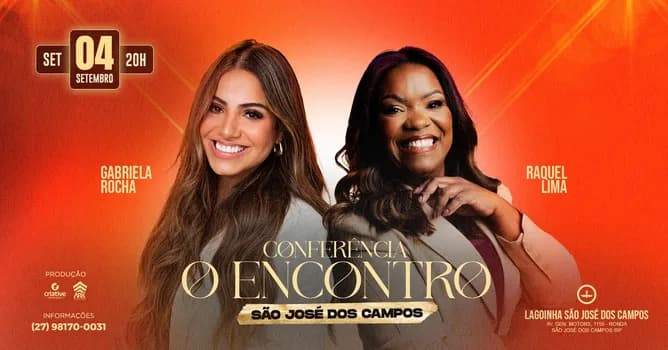 Imagem do GABRIELA ROCHA E RAQUEL LIMA EM SÃO JOSÉ DOS CAMPOS - CONFERÊNCIA O ENCONTRO