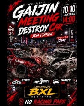 GAIJIN MEETING DESTROY CAR JDM EDITION em Abadia de Goiás