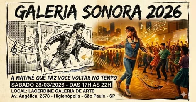 Imagem do GALERIA SONORA 2026 – Só as Clássicas dos Anos 70, 80 e 90 (7ª Edição)
