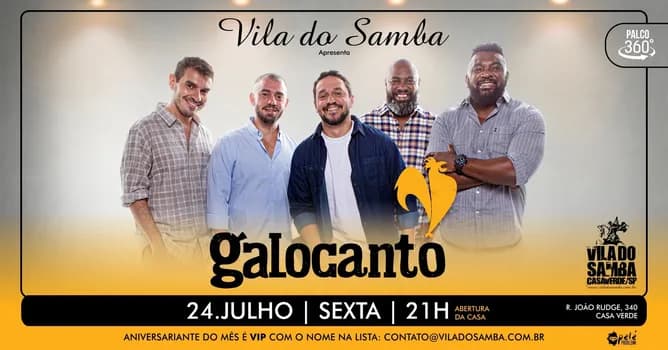 Imagem do GALO CANTÔ NA VILA DO SAMBA