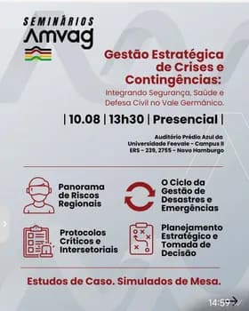 Gestão Estratégica de Crises e Contingências: integrando segurança, saúde e defesa civil no VG em Novo Hamburgo