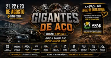Gigantes de Aço - Edição ExpoCar 2026 - APAE GUARATUBA em Guaratuba