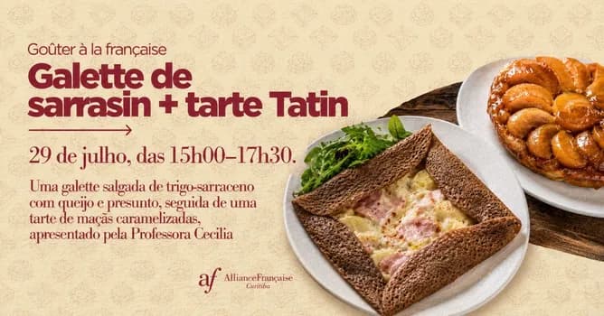 Imagem do Goûter à la française: Galette de sarrasin et tarte Tatin