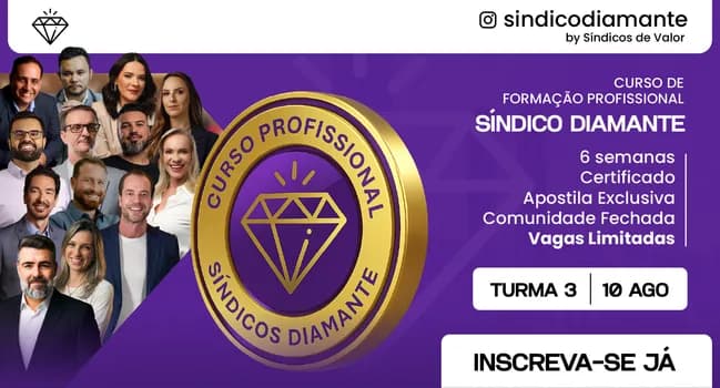 Imagem do GRANDE FLORIANOPOLIS - CURSO DE FORMAÇÃO PROFISSIONAL SINDICO DIAMANTE