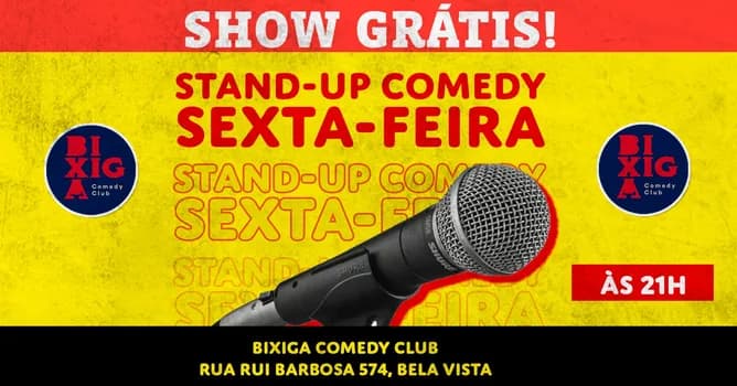 Imagem do GRÁTIS - SEXTA do Stand UP Comedy às 21h