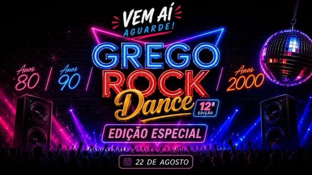 Imagem do GREGO ROCK DANCE 12ª EDIÇÃO - FESTA FLASBACK