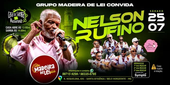 Imagem do Grupo Madeira de Lei convida Nelson Rufino!