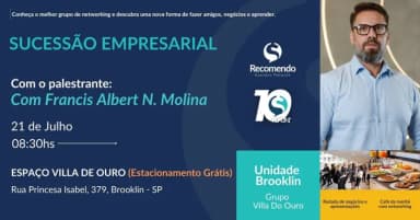 Grupo Recomendo - Unidade Brooklin - Villa do Ouro - Fazendo parcerias e negócios entre amigos. em São Paulo