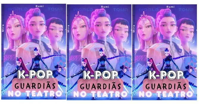 Imagem do Guerreiras do K- pop no Teatro Municipal de Ribeirão Preto
