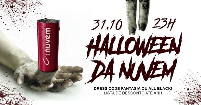 Imagem do Halloween da Nuvem À FANTASIA - 31/10