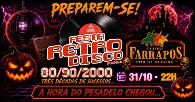 Imagem do Halloween Retrodisco 2026