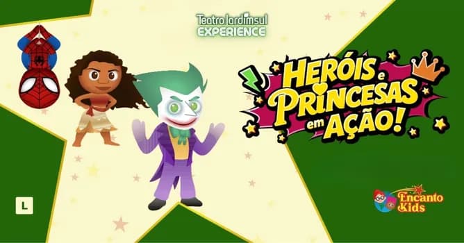 Imagem do Heróis e Princesas em Ação!