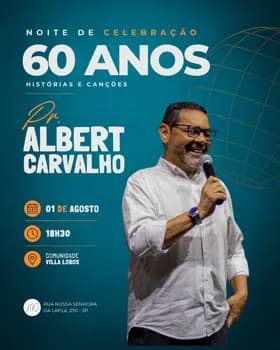 Imagem do Histórias e Canções - Celebração 60 anos - Pr. Albert