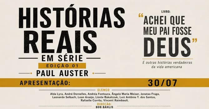 Imagem do Histórias Reais, em série (Edição Paul Auster).