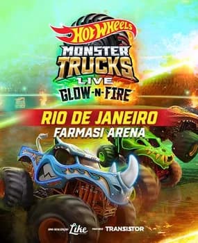 HOT WHEELS MONSTER TRUCKS LIVE GLOW N FIRE - RIO DE JANEIRO SESSÃO 11:30 em Rio de Janeiro