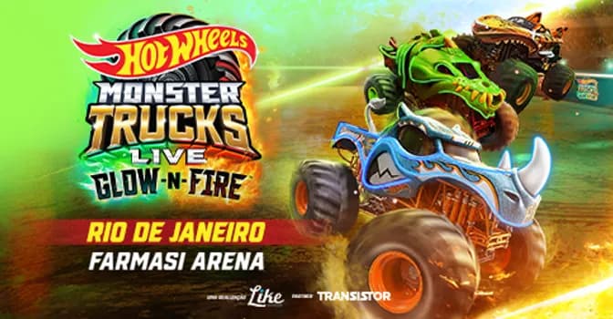 Imagem do HOT WHEELS MONSTER TRUCKS LIVE GLOW N FIRE - RIO DE JANEIRO SESSÃO 11H30