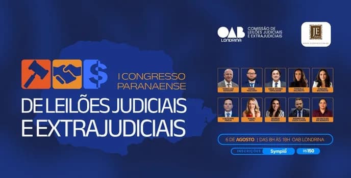 Imagem do I Congresso paranaense de Leilões Judiciais e Extrajudiciais