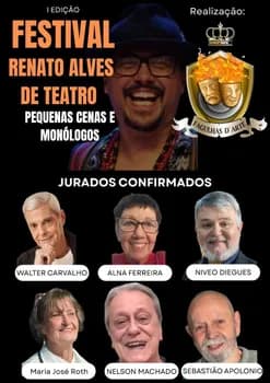 Imagem do I FESTIVAL RENATO ALVES DE TEATRO (PEQUENAS CENAS E MONÓLOGOS) 2026