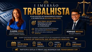 I IMERSÃO TRABALHISTA - O Novo Departamento Pessoal em Arapiraca