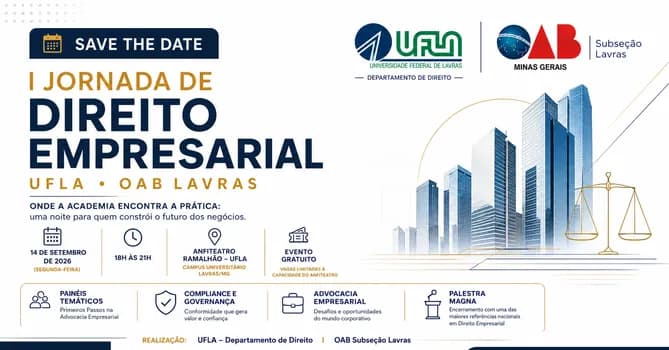 Imagem do I Jornada de Direito Empresarial UFLA/OAB Lavras