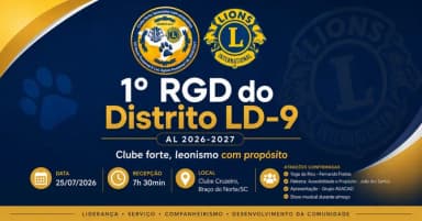 I RGD do Distrito LD 9 - AL 2026/2027 em Braço do Norte