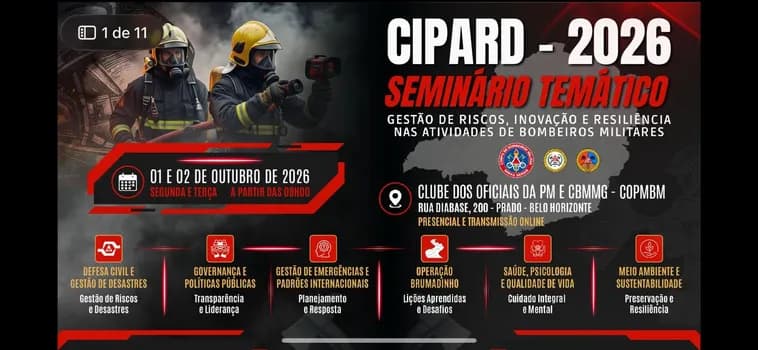 Imagem do I Seminário Temático do CIPARD - ABM/CBMMG
