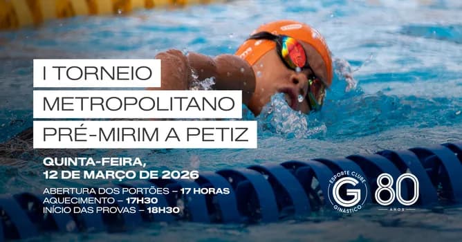Imagem do I TORNEIO METROPOLITANO PRÉ MIRIM A PETIZ DE NATAÇÃO - 1ª ETAPA