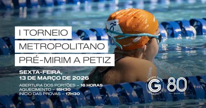 Imagem do I TORNEIO METROPOLITANO PRÉ MIRIM A PETIZ DE NATAÇÃO - 2ª ETAPA