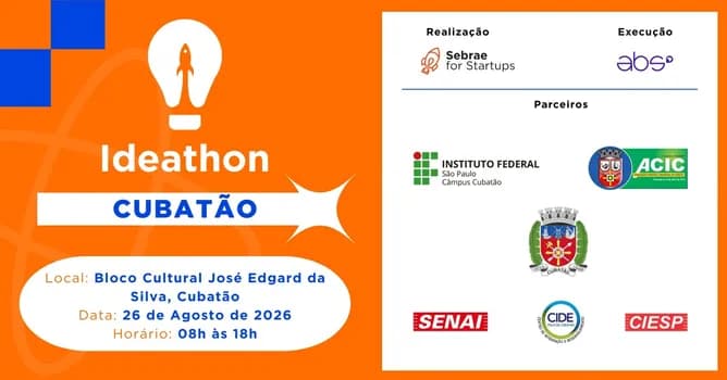 Imagem do Ideathon - Cubatão