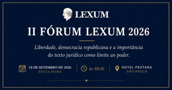 Imagem do II Fórum Lexum 2026