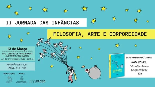 Imagem do II Jornada das Infâncias: Filosofia, Arte e Corporeidade.