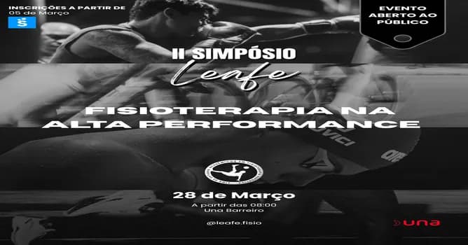 Imagem do II SIMPÓSIO LEAFE - FISIOTERAPIA NA ALTA PERFORMANCE
