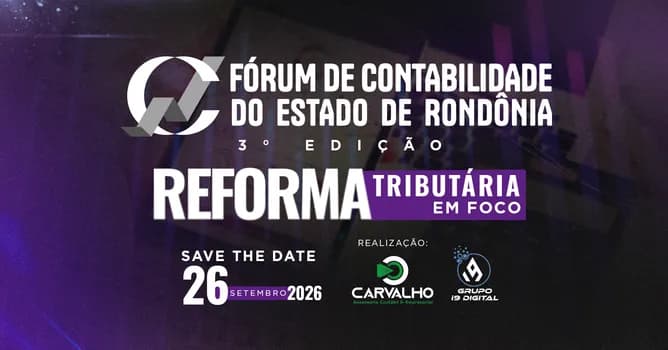 Imagem do III Fórum de Contabilidade do Estado de Rondônia 2026